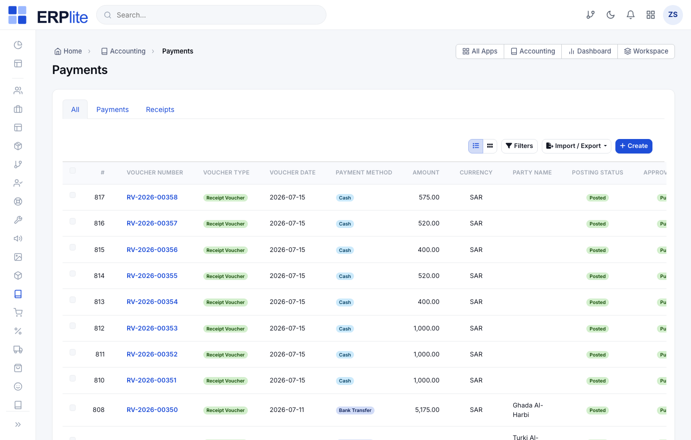 Accounting › Payments
