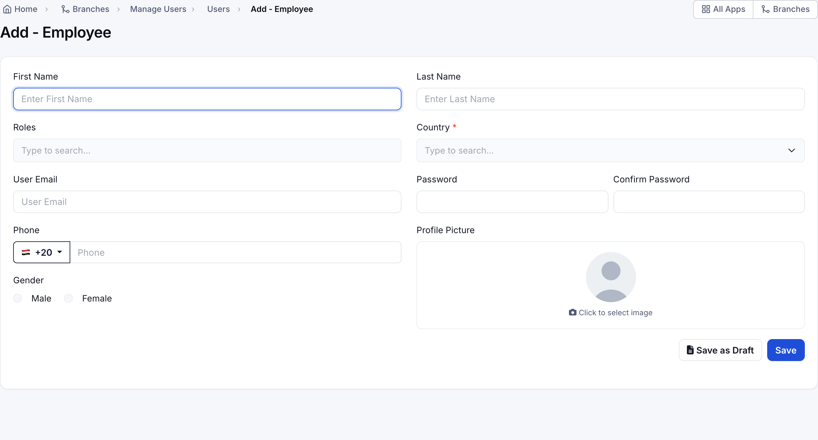Users › New user