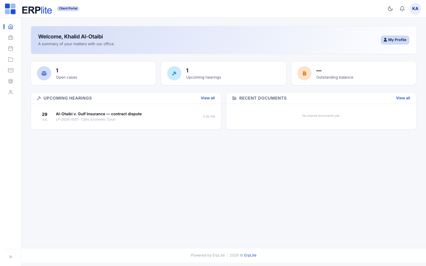 Client Portal › Home