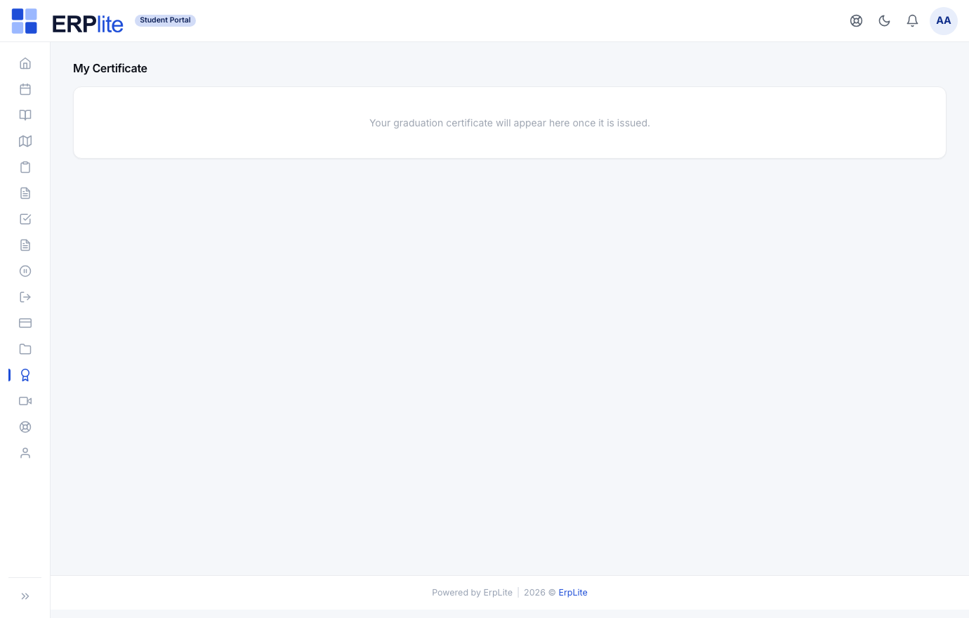 Student Portal › Certificates