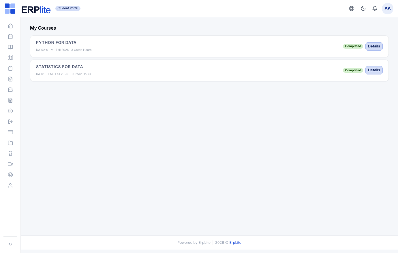 Student Portal › My Courses