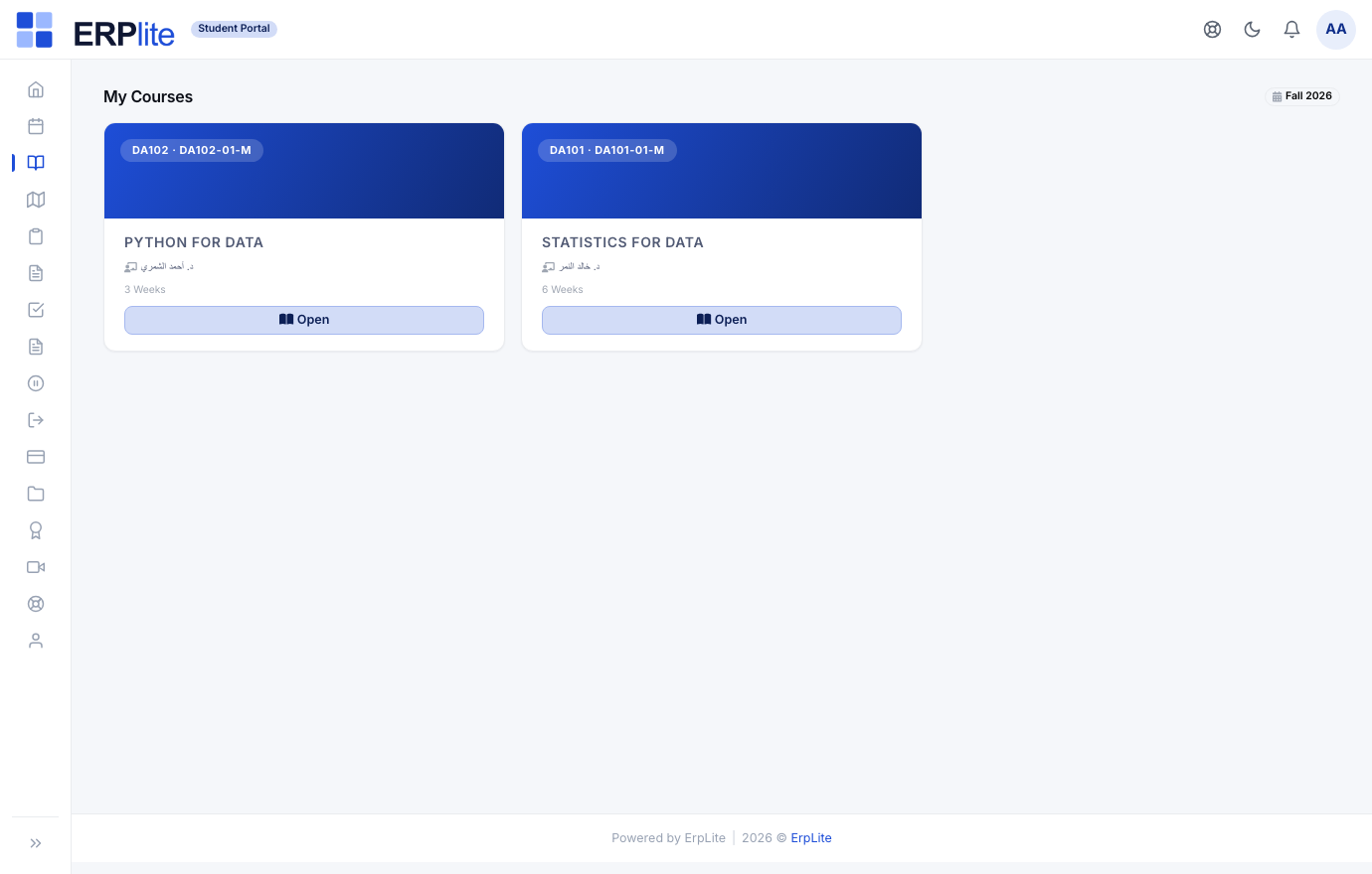 Student Portal › My Learning · Live Classes